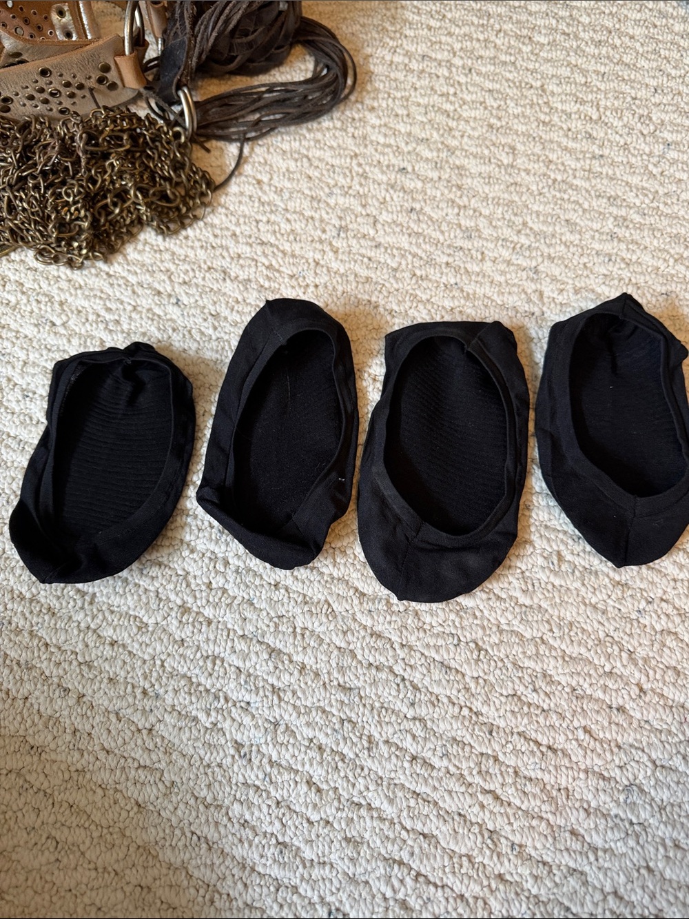 Woman’s Black No-Show Liner Socks - Pack of 4